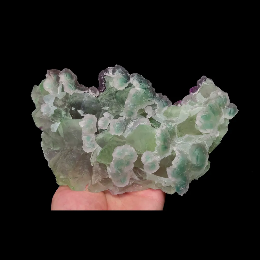 Natural Green Purple Octahedral Fluorite Mineral Specimen,High Quality Specimen,ZHEJIANG,CHINA(210*140*85mm) - image 4