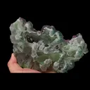 Natural Green Purple Octahedral Fluorite Mineral Specimen,High Quality Specimen,ZHEJIANG,CHINA(210*140*85mm) - image 3