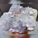 Natural Green Purple Patterned Fluorite comes from Guizhou,China 105*90*40MM - image 3
