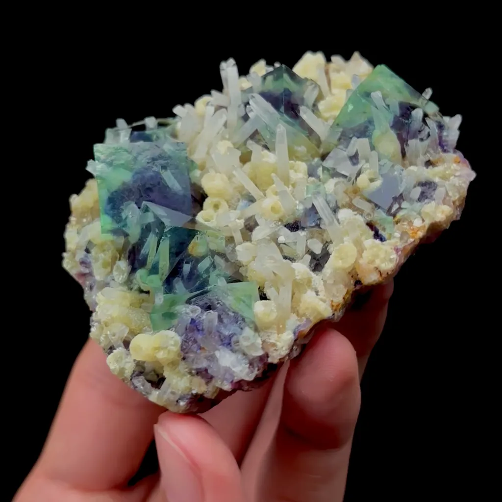 Natural Green Purple Phantom Fluorite and Crystal Mineral Specimen,High Quality Specimen,YINDU,INNER MONGOLIA,CHINA(74*57*33mm) - image 4