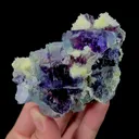 Natural Green Purple Phantom Fluorite and Mica Mineral Specimen,High Quality Specimen,YINDU,INNER MONGOLIA,CHINA(88*62*32mm) - image 4