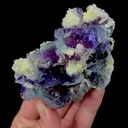 Natural Green Purple Phantom Fluorite and Mica Mineral Specimen,High Quality Specimen,YINDU,INNER MONGOLIA,CHINA(88*62*32mm) - image 2