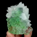 Natural Green Purple Phantom Fluorite and Quartz Cluster, Mineral Specimen:Zhejiang,China (50*70*30MM) - image 4