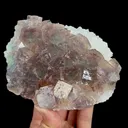 Natural Green Purple Phantom Fluorite and Quartz, Mineral Specimen:Zhejiang,China (125*105*50MM) - image 4