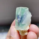 Natural Green Purple Phantom Fluorite comes from Yaogangxian,China 40*35*15MM - image 2