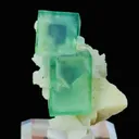 Natural Green Purple Phantom Fluorite  comes from Yindu,Neimenggu 20*15*30MM - image 1