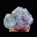Natural Green Purple Phantom Fluorite comes from Zhejiang,China 105*80*40MM - image 5