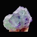 Natural Green Purple Phantom Fluorite comes from Zhejiang,China 105*80*40MM - image 3