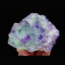 Natural Green Purple Phantom Fluorite comes from Zhejiang,China 105*80*40MM - image 1