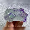 Natural Green Purple Phantom Fluorite comes from Zhejiang,China 80*55*45MM - image 2