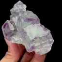 Natural Green Purple Phantom Fluorite comes from Zhejiang,China 80*55*45MM - image 2