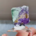 Natural Green Purple Phantom Fluorite Inner Mongolia,China 20*30*15MM - image 4