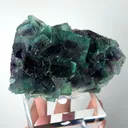 Natural Green Purple Phantom Fluorite, Mineral Specimen: Inner Mongolia,China (110*60*30MM) - image 3