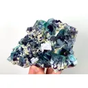 Natural Green Purple Phantom Fluorite, Mineral Specimen: Yindu,Inner Mongolia (160*110*65MM) - image 2