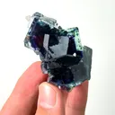 Natural Green Purple Phantom Fluorite, Mineral Specimen: Yindu,Inner Mongolia (60*55*35MM) - image 3