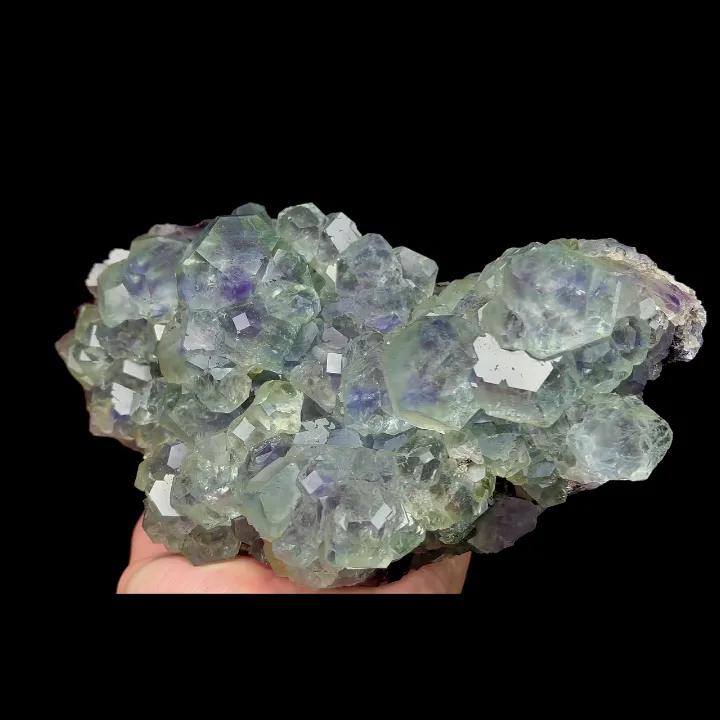 Natural Green Purple Phantom Fluorite, Mineral Specimen:Fujian,China (210*105*95MM) image