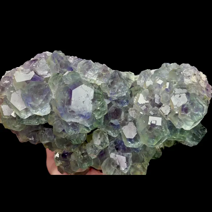 Natural Green Purple Phantom Fluorite, Mineral Specimen:Fujian,China (210*105*95MM) - image 5