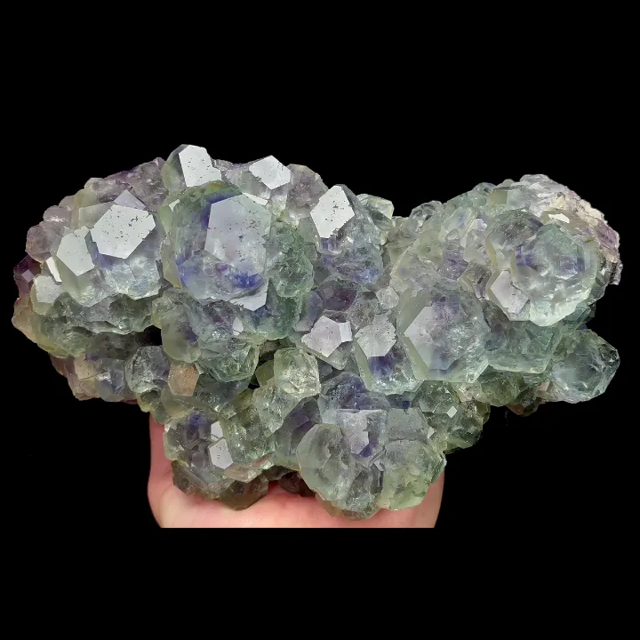 Natural Green Purple Phantom Fluorite, Mineral Specimen:Fujian,China (210*105*95MM) - image 6