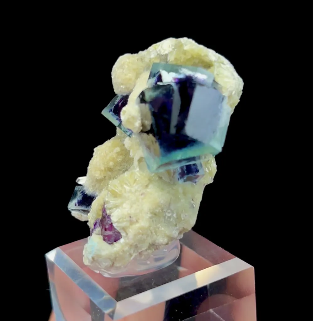 Natural Green Purple Phantom Fluorite Mineral Specimen,High Quality Specimen,YINDU,INNER MONGOLIA,CHINA(26*23*37mm) - image 2