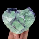 Natural Green Purple Phantom Fluorite, Mineral Specimen:Zhejiang,China (100*70*55MM) - image 4