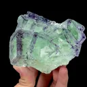 Natural Green Purple Phantom Fluorite, Mineral Specimen:Zhejiang,China (100*70*55MM) - image 2