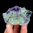 Natural Green Purple Phantom Fluorite, Mineral Specimen:Zhejiang,China (65*45*30MM) - image 1