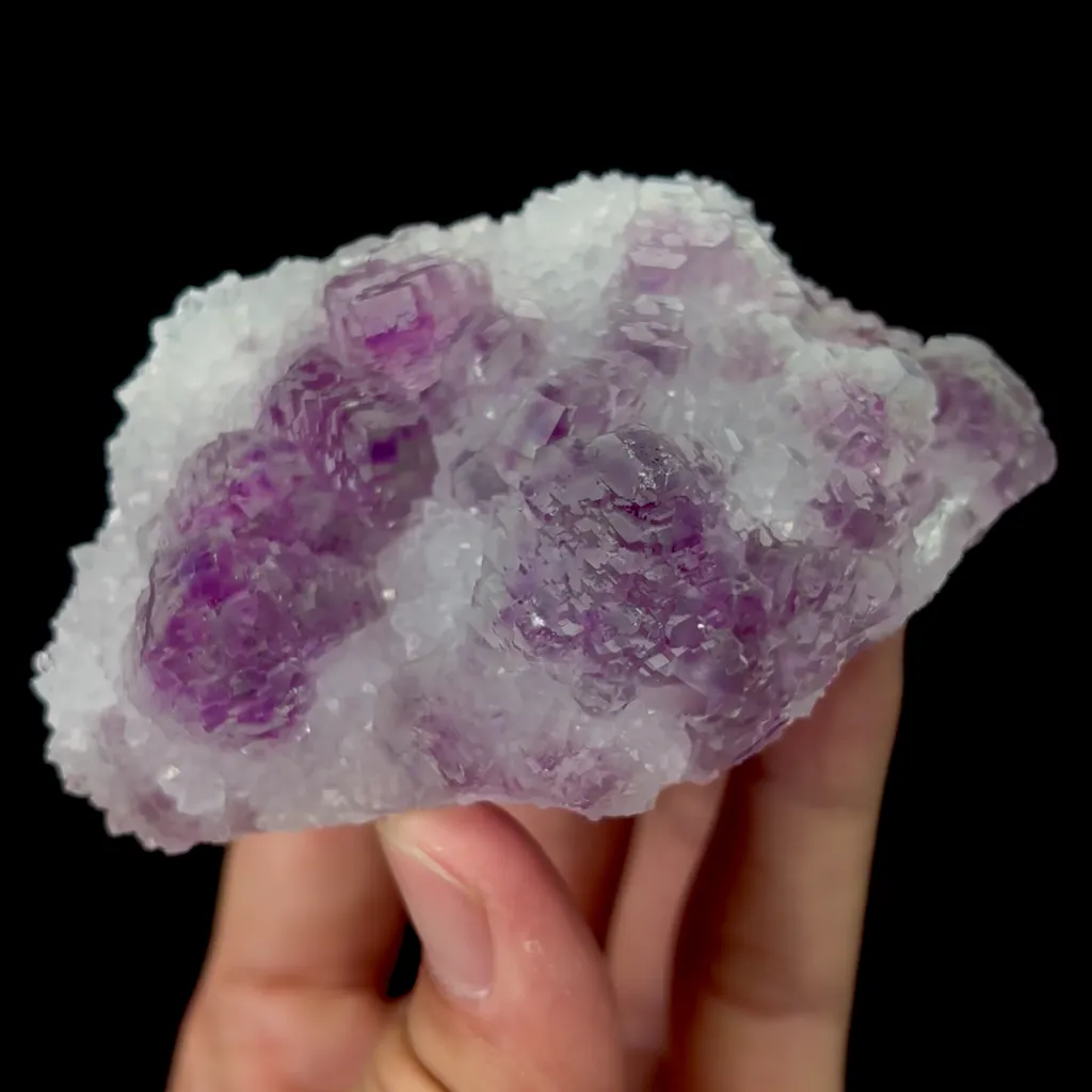 Natural Green Purple Stepped Fluorite and Quartz Mineral Specimen,High Quality Specimen,FUJIAN,CHINA(89*58*29mm) - image 3