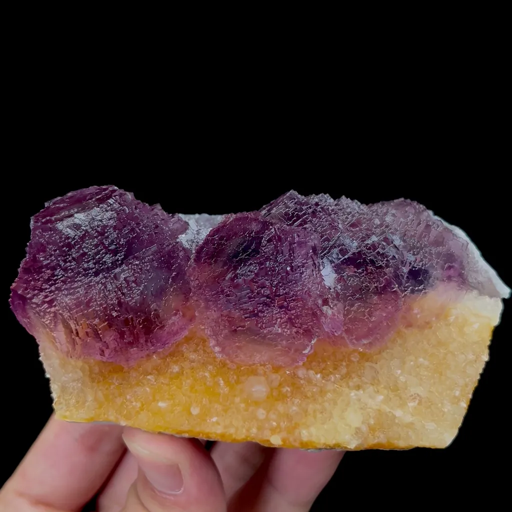 Natural Green Purple Stepped Fluorite Mineral Specimen,High Quality Specimen,ZHEJIANG,CHINA(100*55*44mm) - image 4