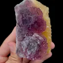 Natural Green Purple Stepped Fluorite Mineral Specimen,High Quality Specimen,ZHEJIANG,CHINA(100*55*44mm) - image 3