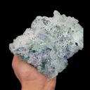 Natural Green Purple Stepped Fluorite Mineral Specimen,High Quality Specimen,ZHEJIANG,CHINA(170*127*80mm) - image 4