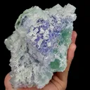 Natural Green Purple Stepped Fluorite Mineral Specimen,High Quality Specimen,ZHEJIANG,CHINA(170*127*80mm) - image 2