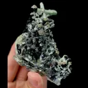 Natural Green Quartz and Black Tourmaline Mineral Specimen,High Quality Specimen,HUANGGANG LIANG,INNER MONGOLIA,CHINA(70*70*80mm) - image 3