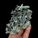 Natural Green Quartz and Black Tourmaline Mineral Specimen,High Quality Specimen,HUANGGANG LIANG,INNER MONGOLIA,CHINA(70*70*80mm) - image 2
