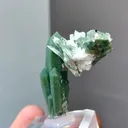 Natural Green Quartz and Flaky Calcite Coexist comes from Neimenggu 35*30*30MM - image 2