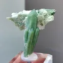 Natural Green Quartz and Flaky Calcite Coexist comes from Neimenggu 35*30*30MM - image 1