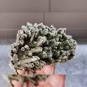 Natural Green Quartz Cluster and Calcite Symbiosis  comes from Shizhuyuan,Hunan 115*75*45MM - image 3