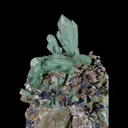Natural Green Quartz Cluster, Hedenbergite and Magnetite, Mineral Specimen: Inner Mongolia,China (90*75*95MM) - image 3