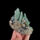 Natural Green Quartz Cluster, Hedenbergite and Magnetite, Mineral Specimen: Inner Mongolia,China (90*75*95MM) - image 6