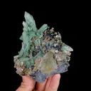 Natural Green Quartz Cluster, Hedenbergite and Magnetite, Mineral Specimen: Inner Mongolia,China (90*75*95MM) - image 4
