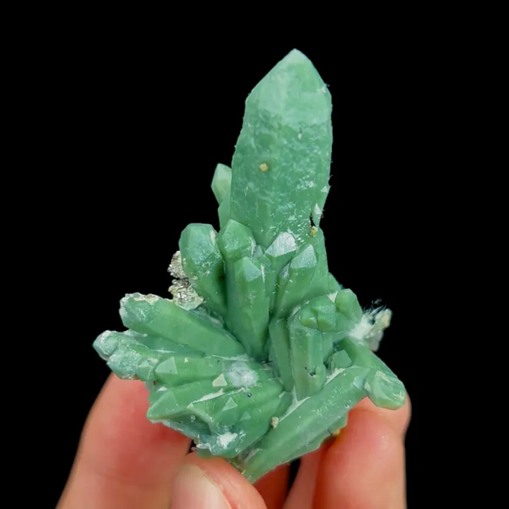 Natural Green Quartz Cluster, Mineral Specimen: Inner Mongolia,China (40*60*40MM) image