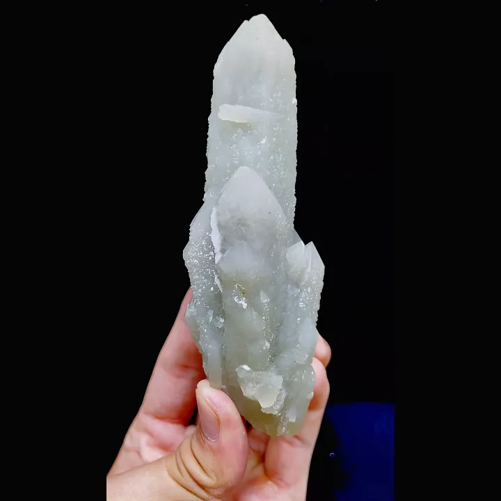 Natural Green Quartz Cluster , Mineral Specimen: Inner Mongolia,China (45*125*40mm) image