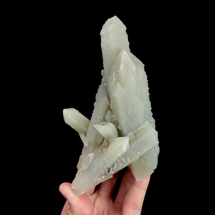 Natural Green Quartz Cluster, Mineral Specimen: Inner Mongolia,China (80*60*135MM) image