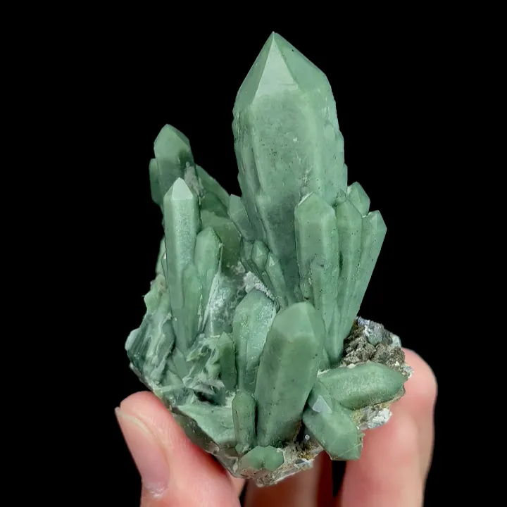 Natural Green Quartz Cluster, Mineral Specimen:Inner Mongolia,China (70*35*65MM) - image 5