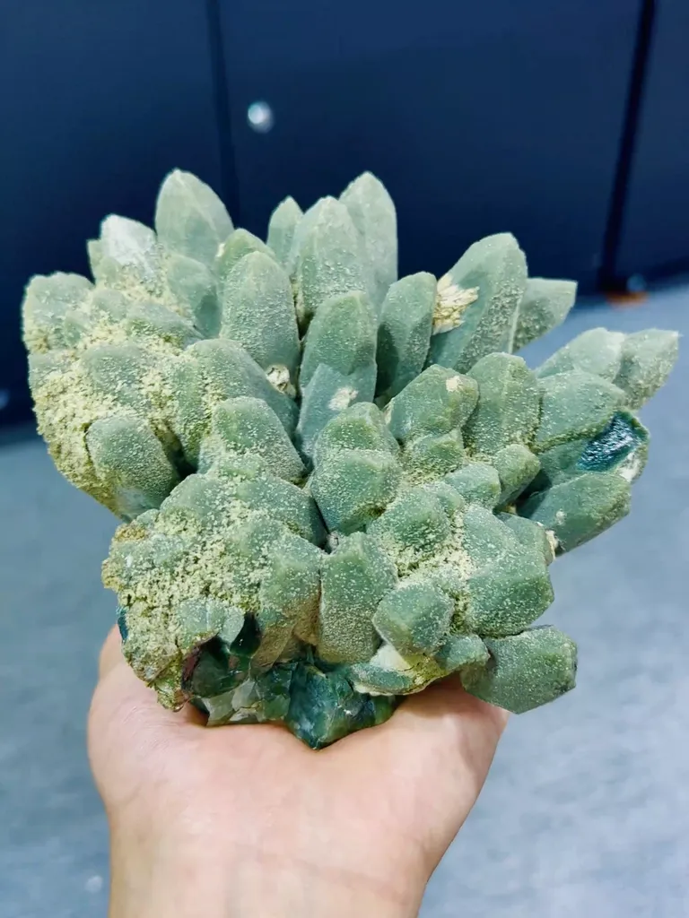 Natural Green Quartz Clusters come from Inner Mongolia 160*140*80MM - image 2