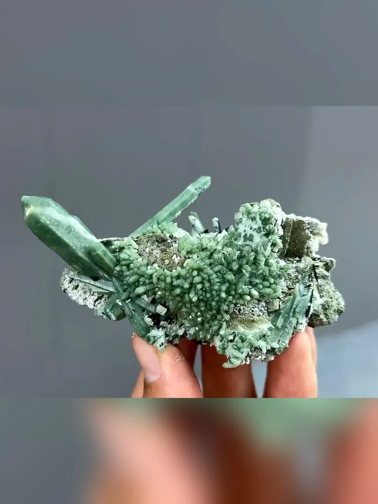 Natural Green Quartz comes from Inner Mongolia,China 90*40*40MM image