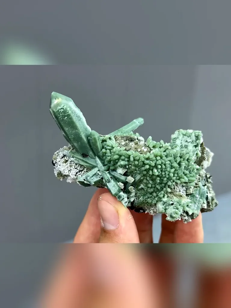 Natural Green Quartz comes from Inner Mongolia,China 90*40*40MM - image 2