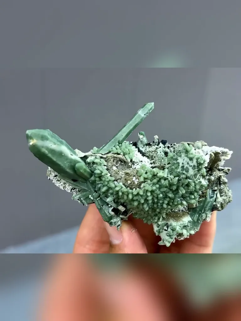 Natural Green Quartz comes from Inner Mongolia,China 90*40*40MM - image 5