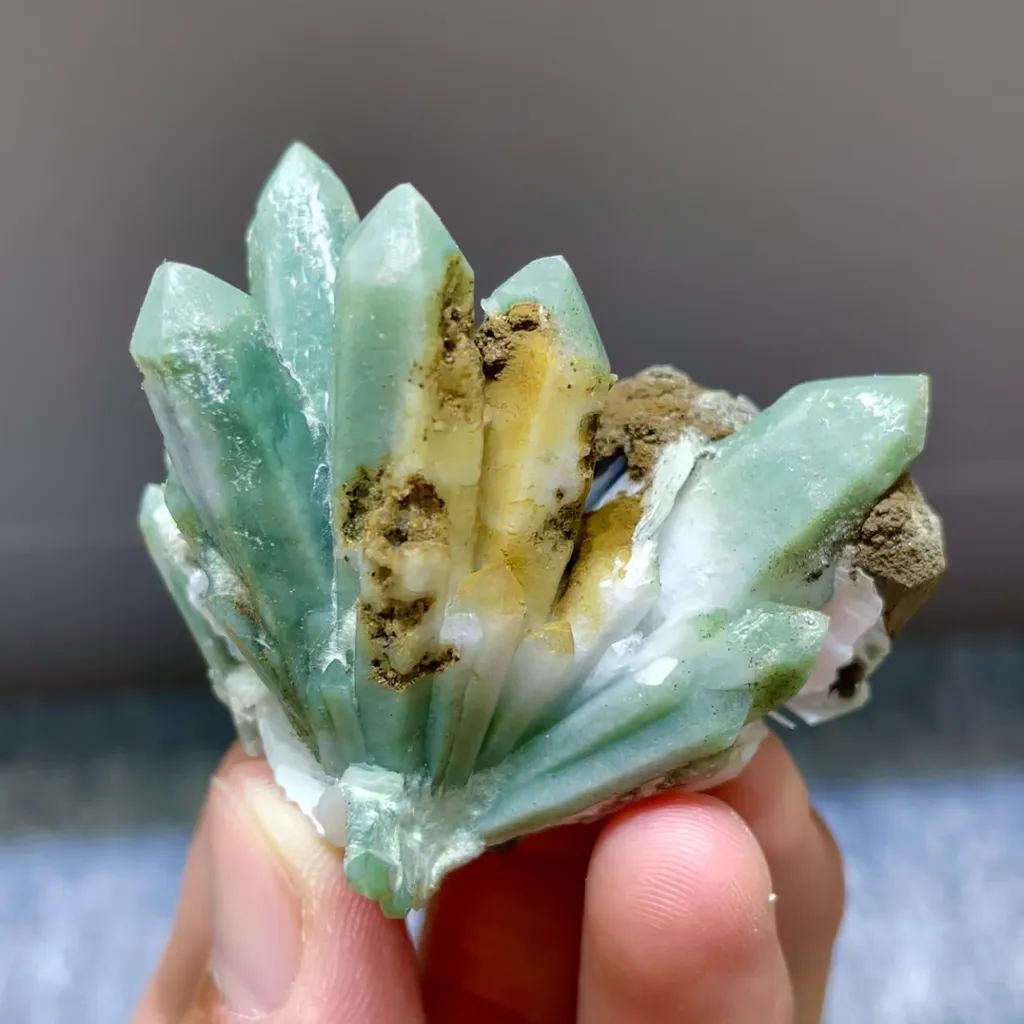 Natural Green Quartz from Inner Mongolia,China 50*40*40MM image