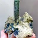 Natural Green Quartz Tower Point comes from Yindu,Nemenggu 55*50*60MM - image 1