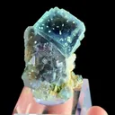 Natural Green "Rainbow" Fluorite comes from Yaogangxian,Hunan 30*25*50MM - image 3